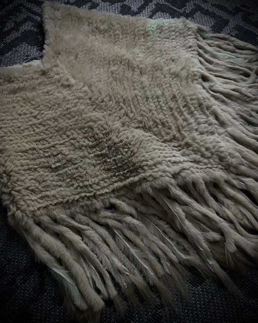 G.O.A Rabbit Fur Poncho