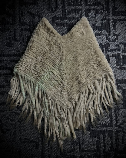G.O.A Rabbit Fur Poncho