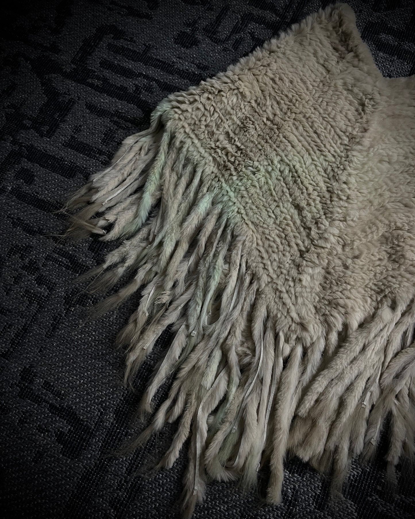 G.O.A Rabbit Fur Poncho