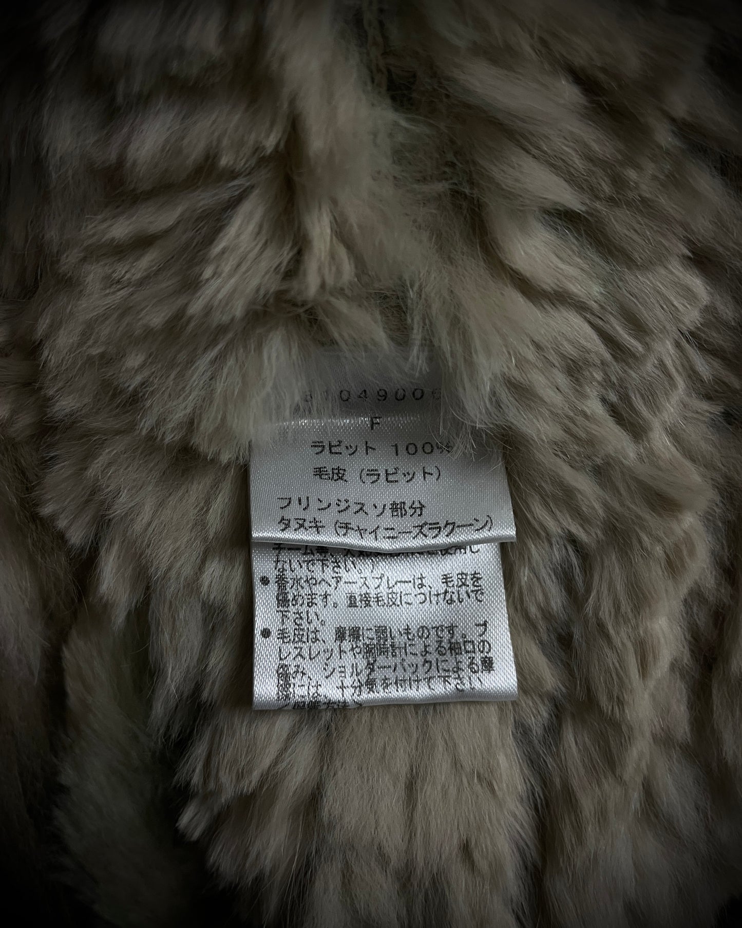 G.O.A Rabbit Fur Poncho