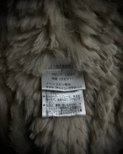 G.O.A Rabbit Fur Poncho