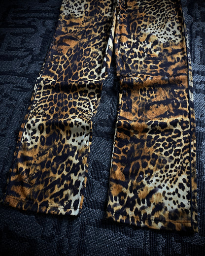 Roen Leopard Print Sweatpants