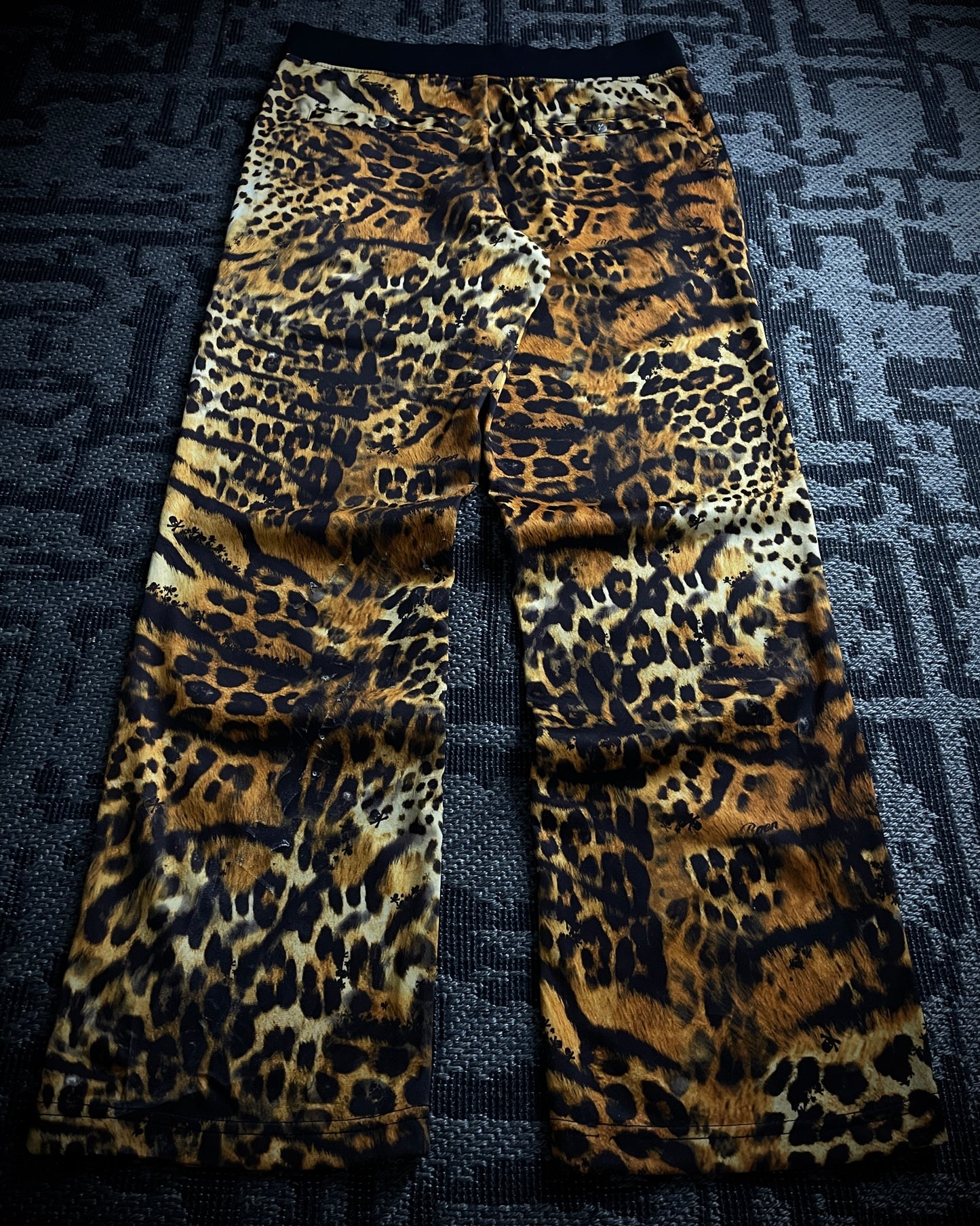 Roen Leopard Print Sweatpants