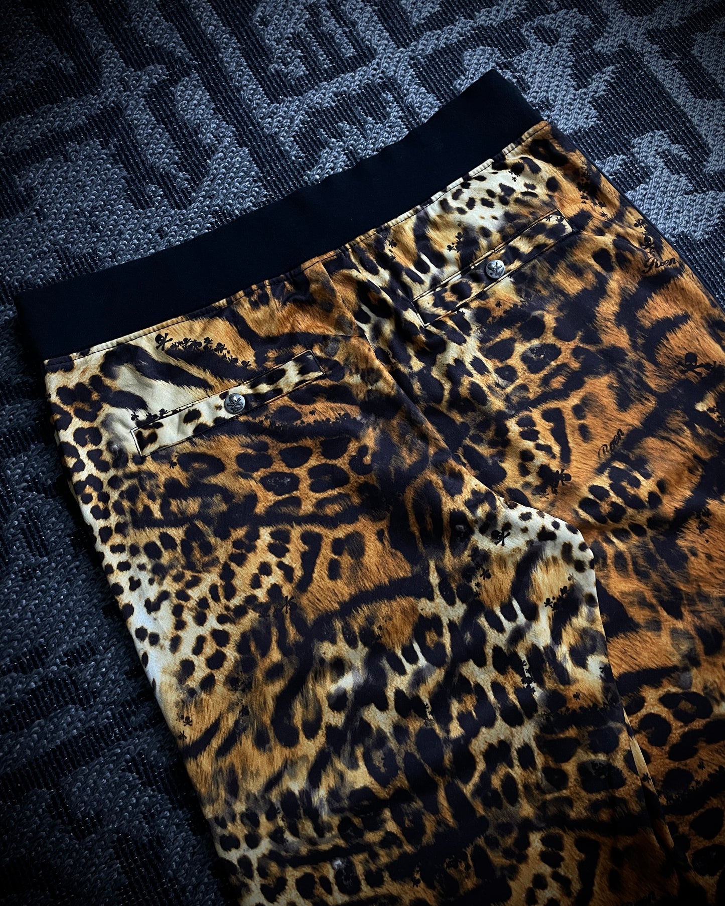 Roen Leopard Print Sweatpants