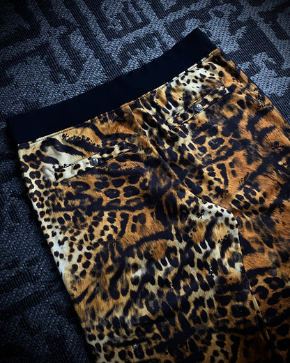 Roen Leopard Print Sweatpants