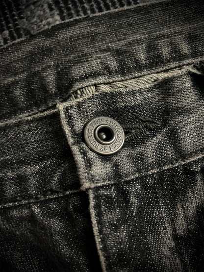 Edge Rupert Abstract Distressed Flared Jeans