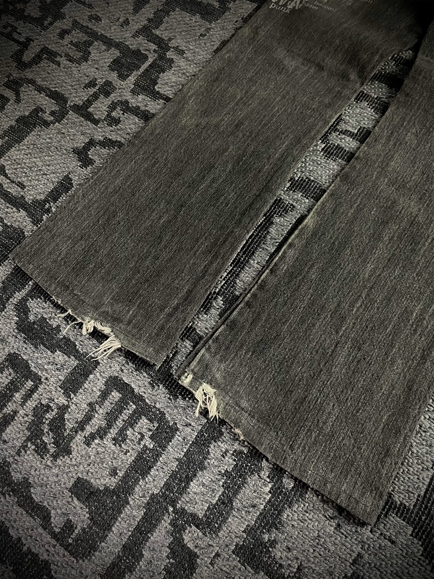 Edge Rupert Abstract Distressed Flared Jeans