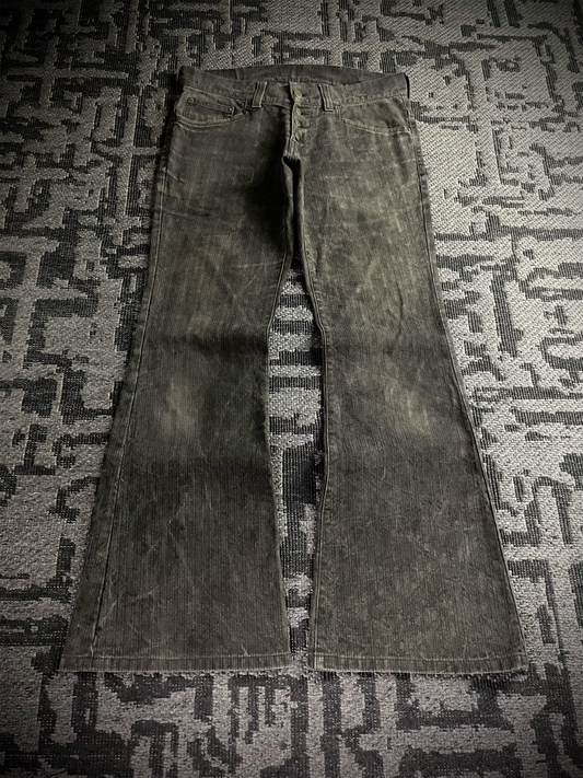 Tornado Mart Back Lace Up Flared Pants