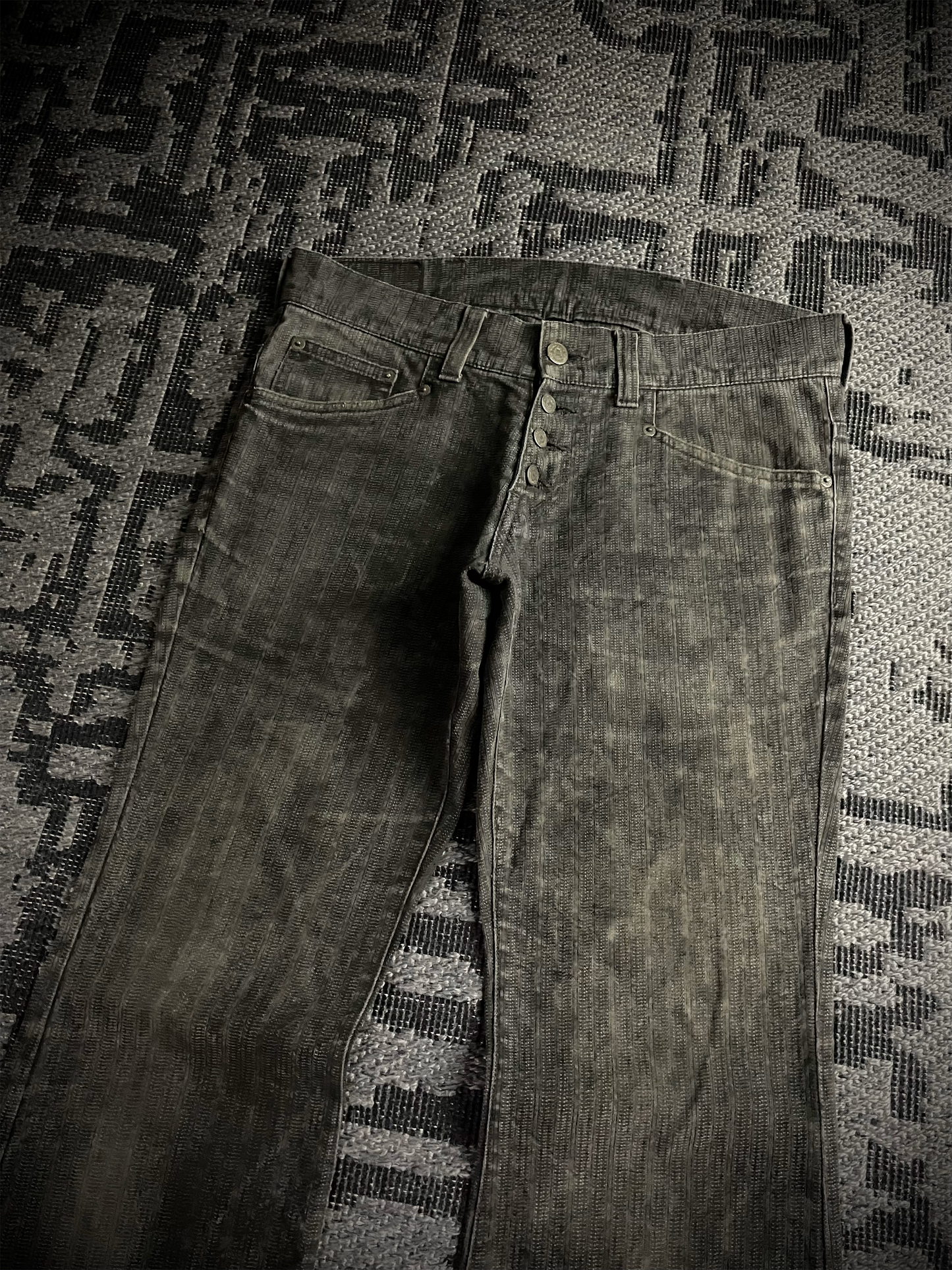 Tornado Mart Back Lace Up Flared Pants