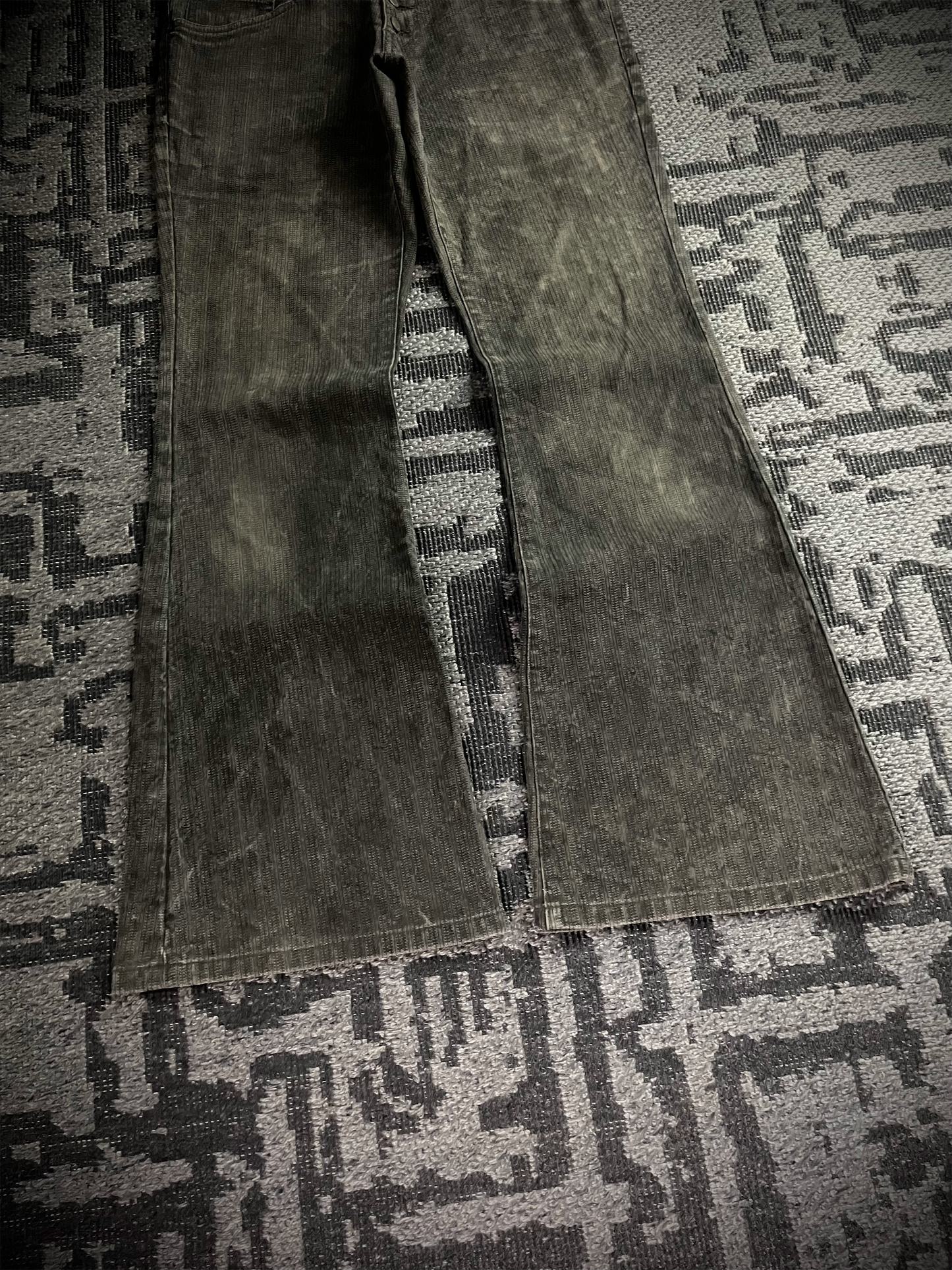 Tornado Mart Back Lace Up Flared Pants