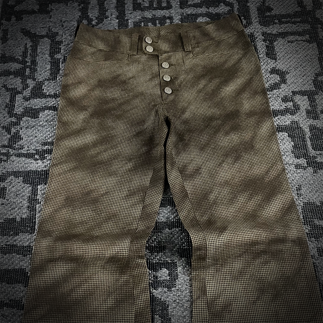 Tornado mart Houndstooth Pattern Bell Bottom Pants