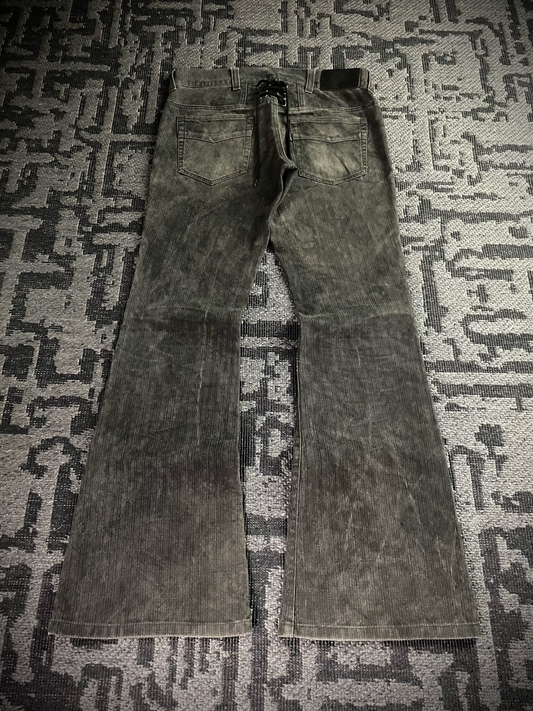 Tornado Mart Back Lace Up Flared Pants