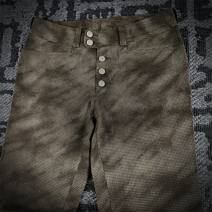 Tornado mart Houndstooth Pattern Bell Bottom Pants