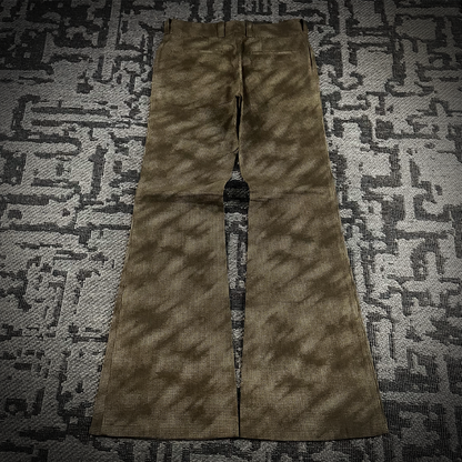 Tornado mart Houndstooth Pattern Bell Bottom Pants