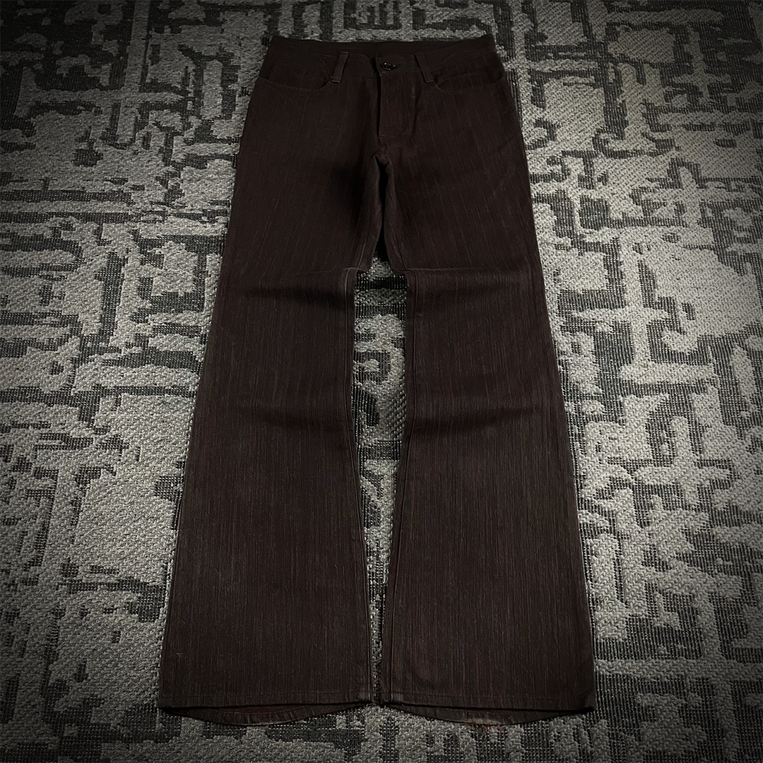 5351 Pour Les Homme Red Striped Flared Pants