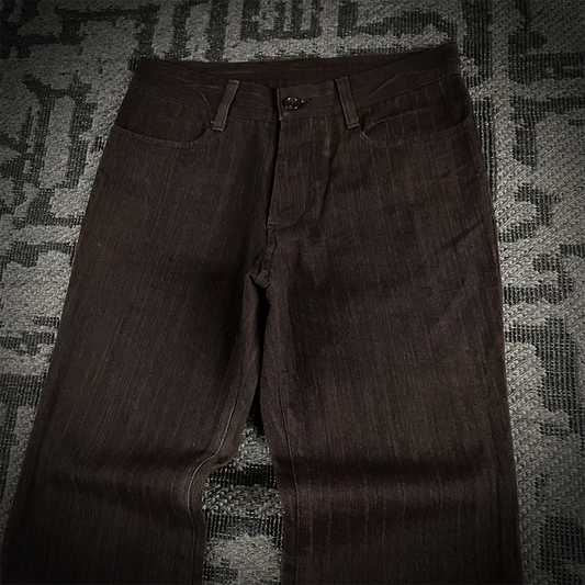 5351 Pour Les Homme Red Striped Flared Pants