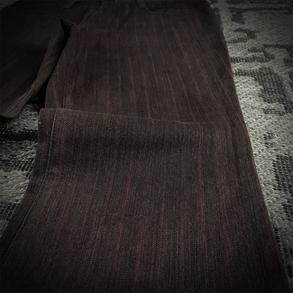 5351 Pour Les Homme Red Striped Flared Pants