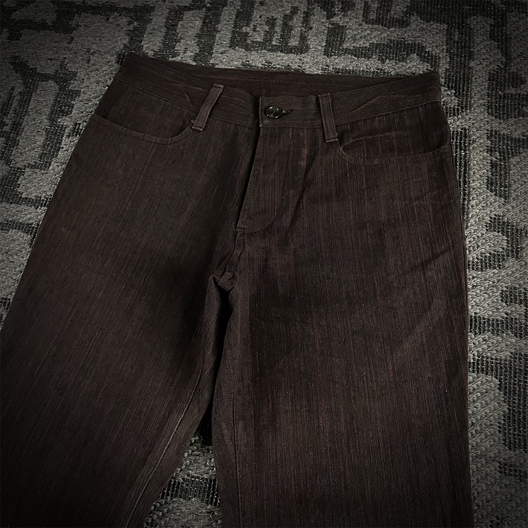 5351 Pour Les Homme Red Striped Flared Pants