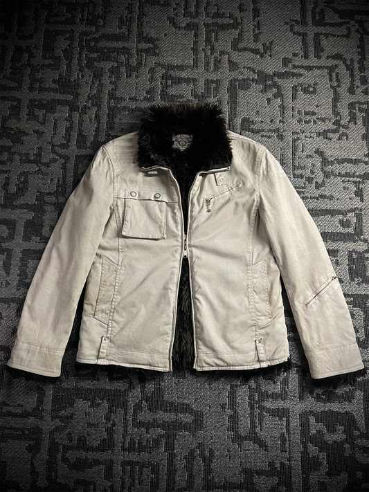 Unstable 2000's Japanese Worn Out Fur Jacket