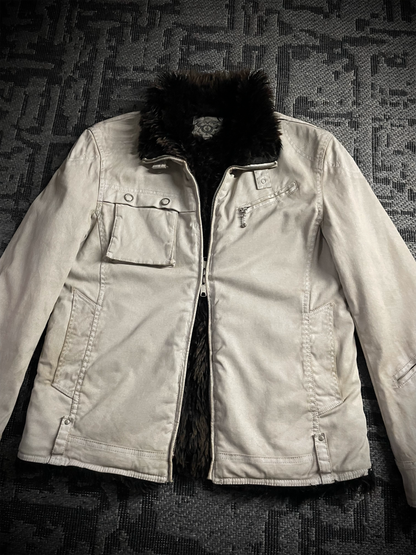 Unstable 2000's Japanese Worn Out Fur Jacket