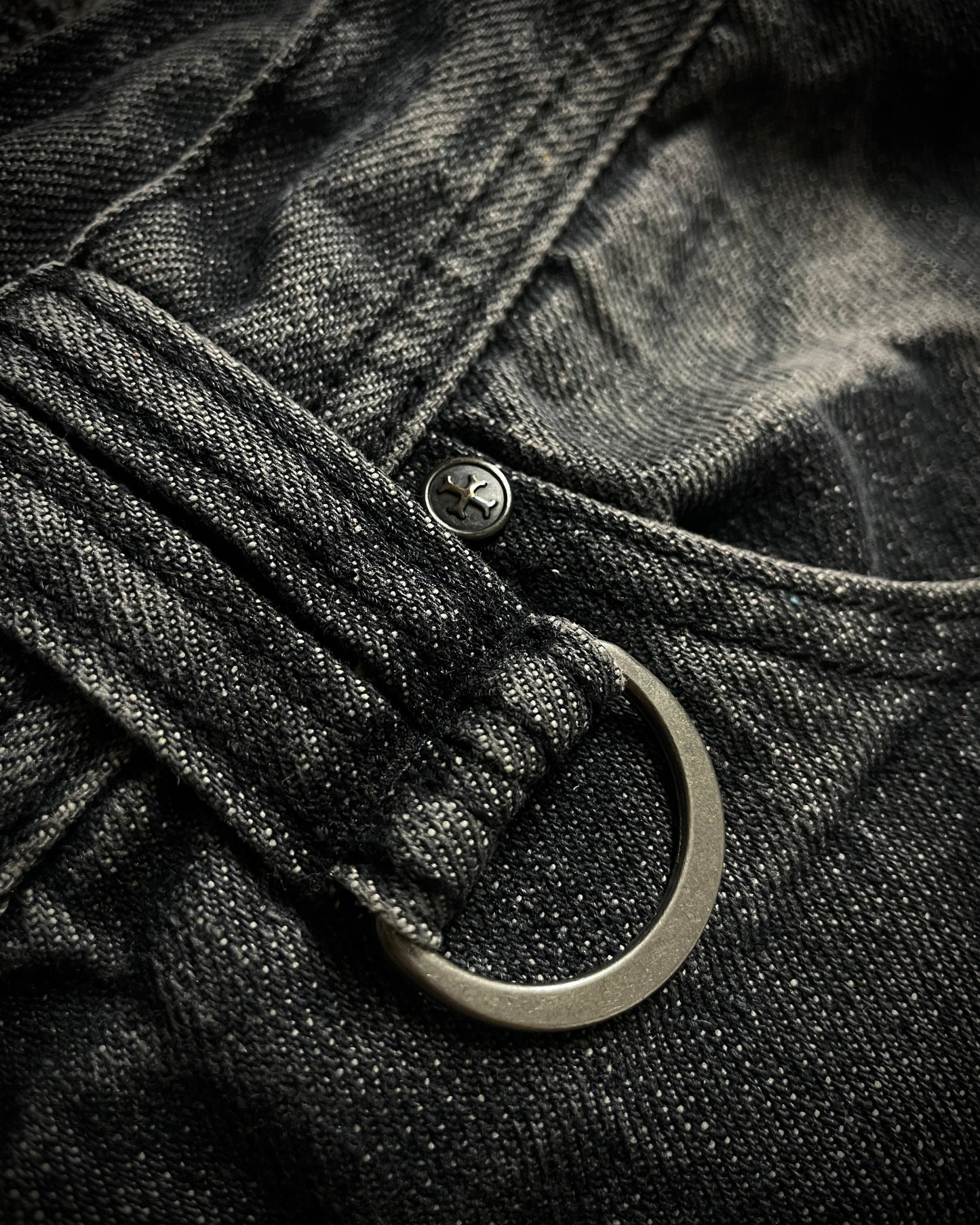 Vice Fairy Washed Grey Distressed Bootcut Jeans