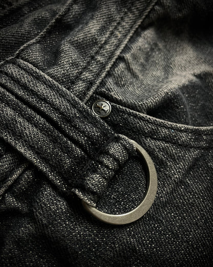 Vice Fairy Washed Grey Distressed Bootcut Jeans
