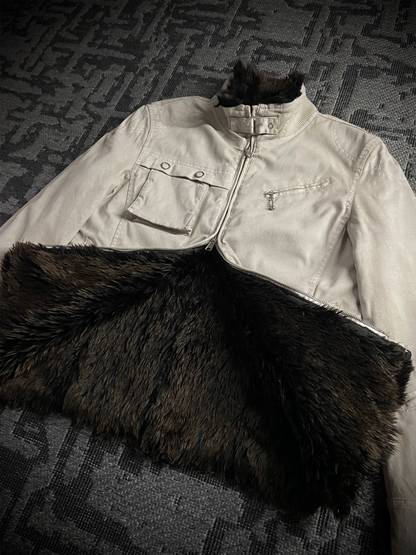 Unstable 2000's Japanese Worn Out Fur Jacket