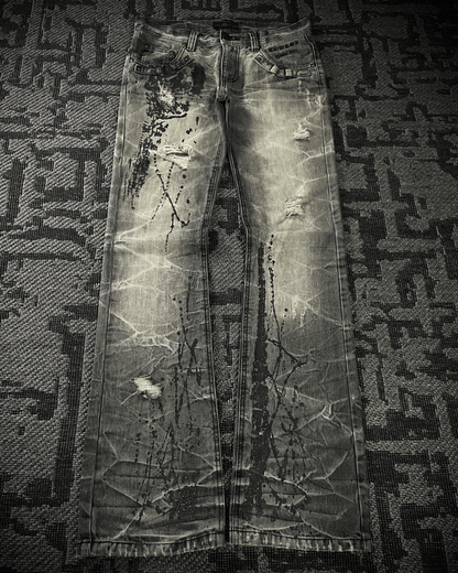 Lowbox Splash Glitter Boot Cut jeans