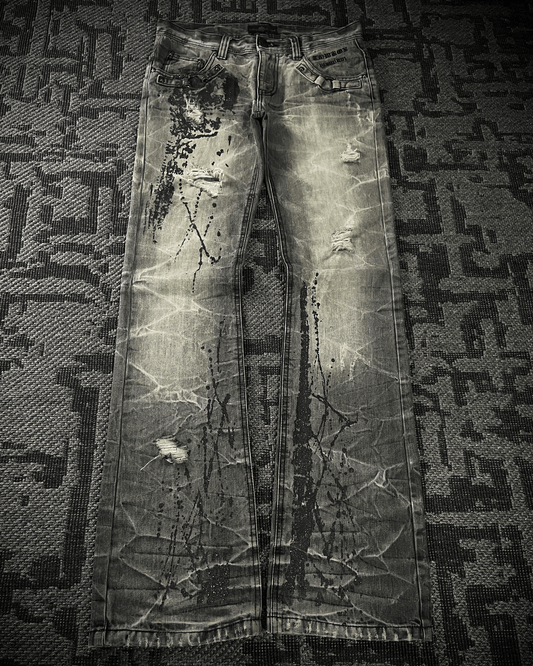 Lowbox Splash Glitter Boot Cut jeans