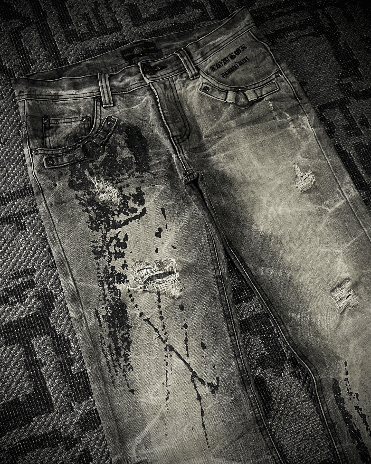 Lowbox Splash Glitter Boot Cut jeans