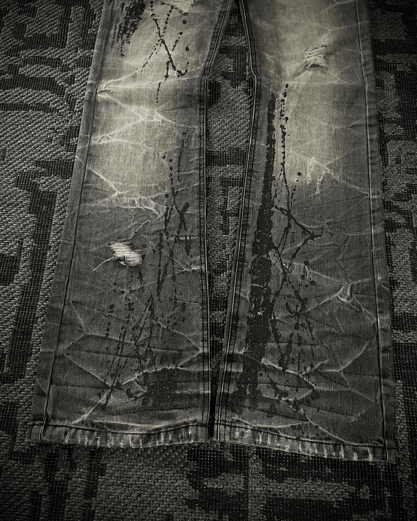 Lowbox Splash Glitter Boot Cut jeans