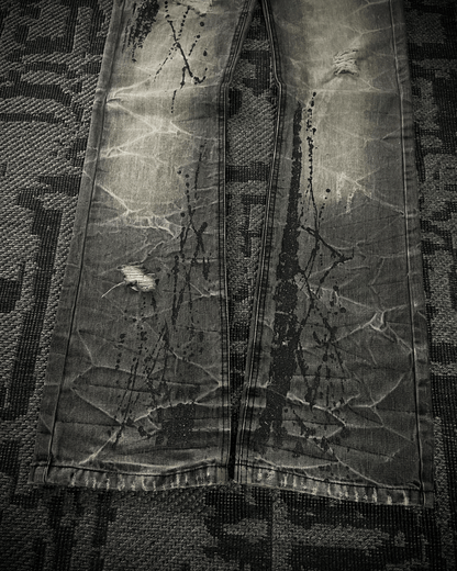 Lowbox Splash Glitter Boot Cut jeans