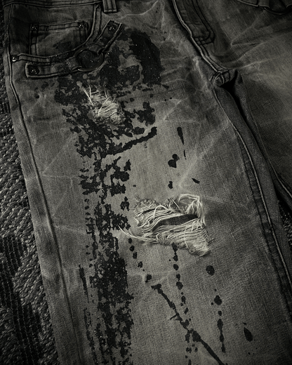 Lowbox Splash Glitter Boot Cut jeans