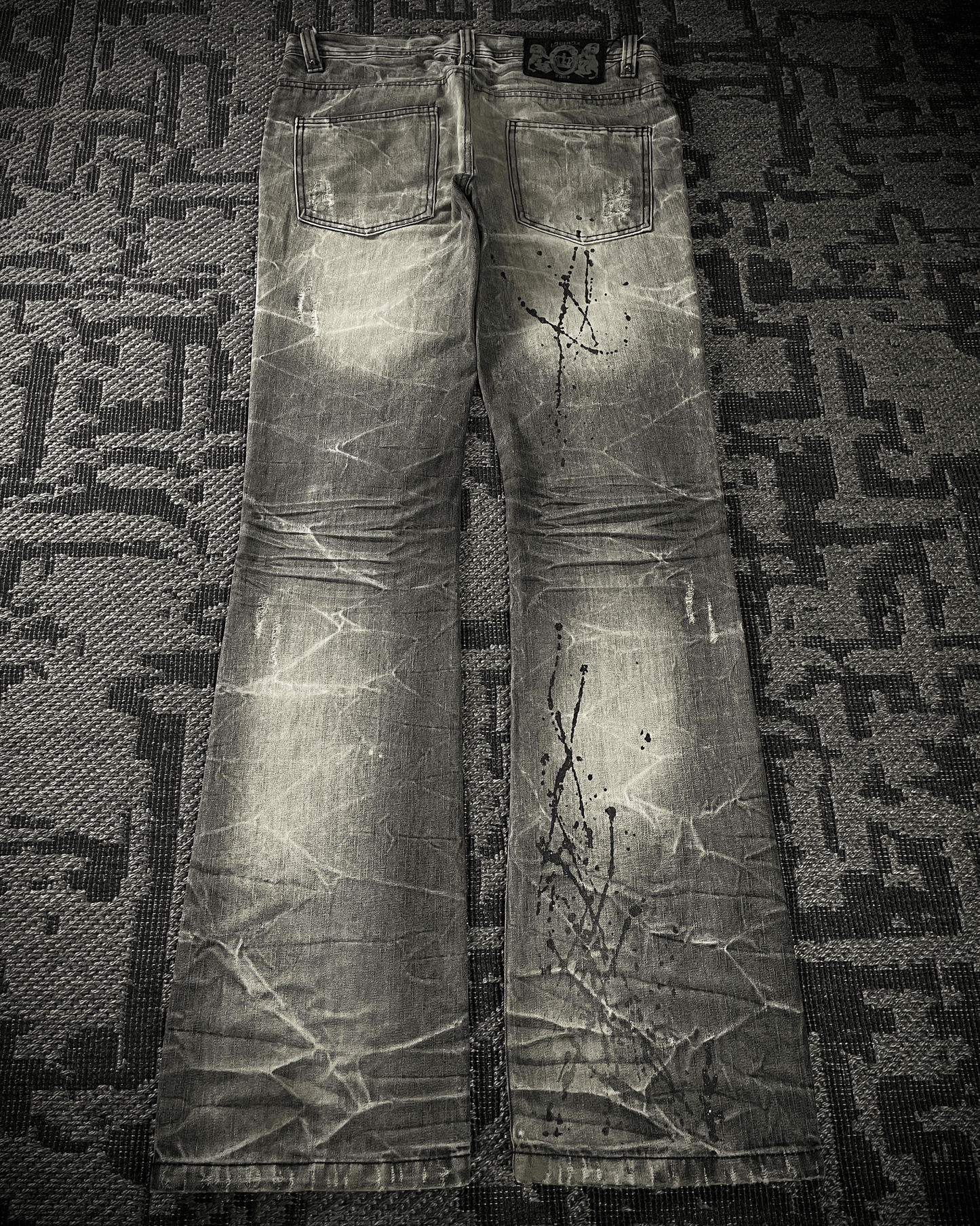 Lowbox Splash Glitter Boot Cut jeans