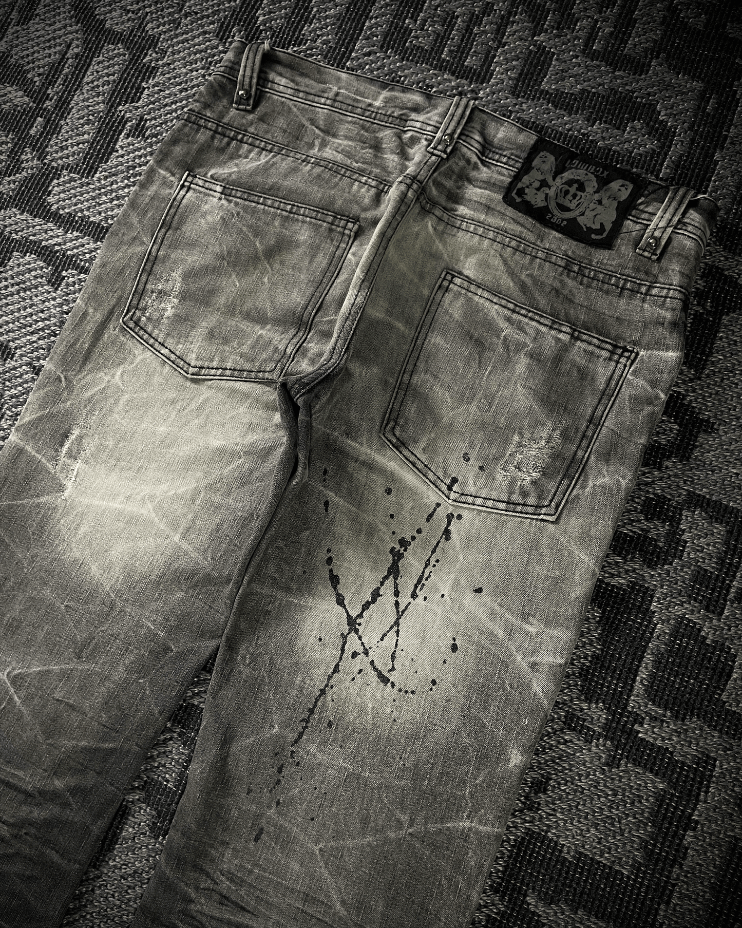 Lowbox Splash Glitter Boot Cut jeans