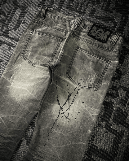 Lowbox Splash Glitter Boot Cut jeans