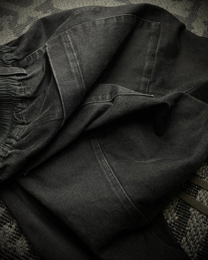 A.F ARTEFACT Sarouel Stretch Denim Skinny Black