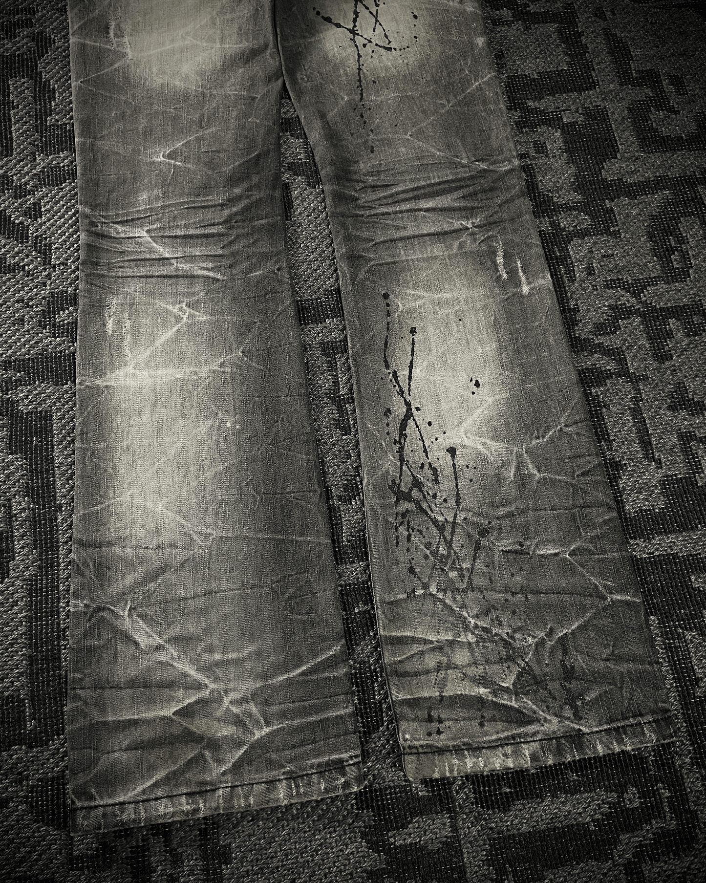 Lowbox Splash Glitter Boot Cut jeans