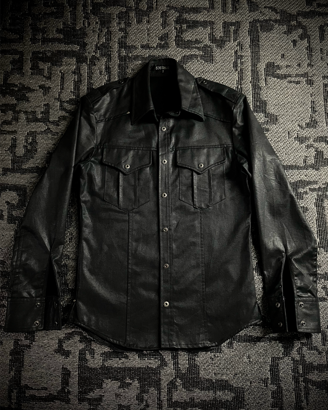 5351 Pour Les Homme Waxed Button Up Shirt