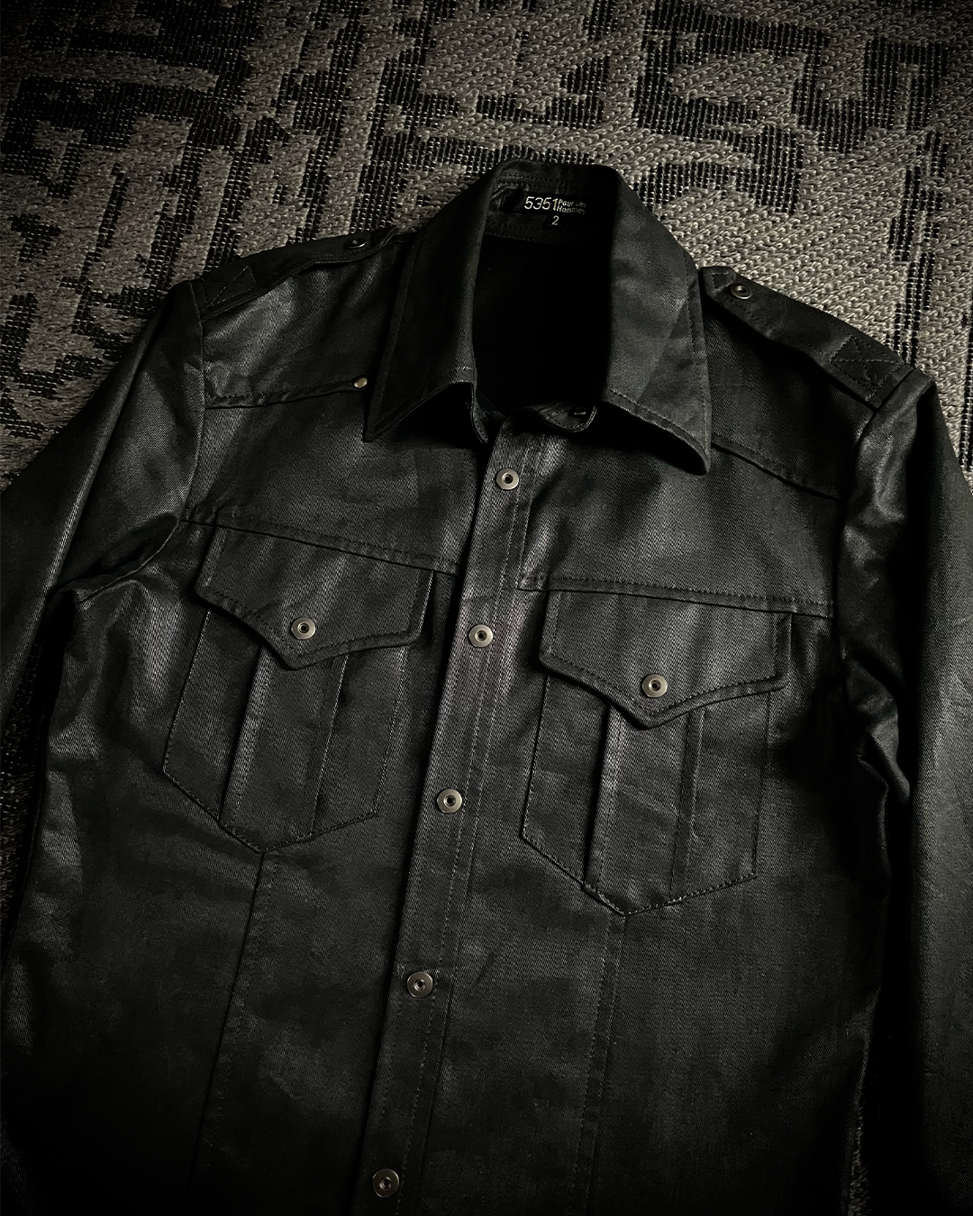 5351 Pour Les Homme Waxed Button Up Shirt