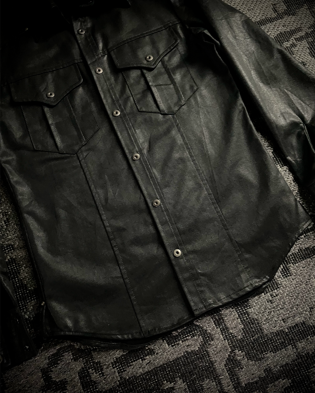 5351 Pour Les Homme Waxed Button Up Shirt