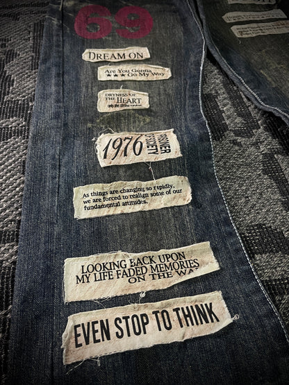 In the attic Patch Boot Cut Jeans