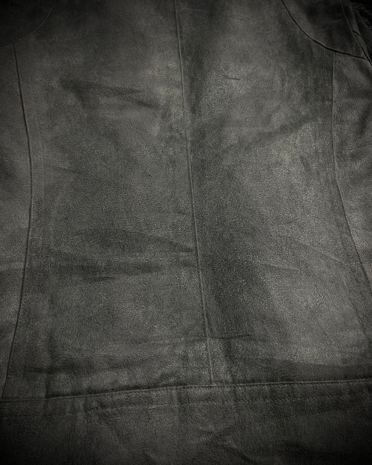Tornado Mart Wolf Grey Faux Fur Jacket