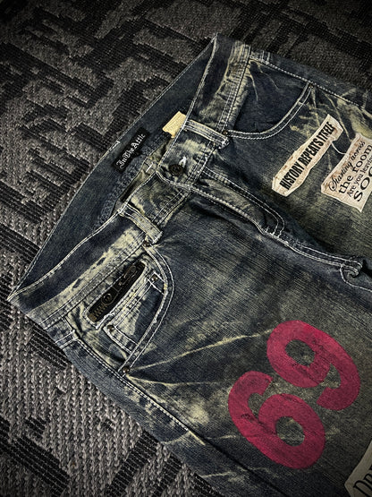 In the attic Patch Boot Cut Jeans