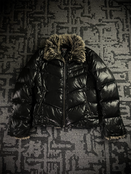 Sorridere Fur Puffer Down Jacket