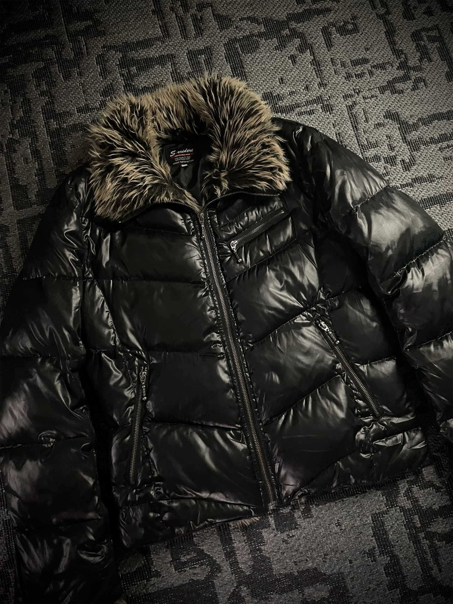 Sorridere Fur Puffer Down Jacket