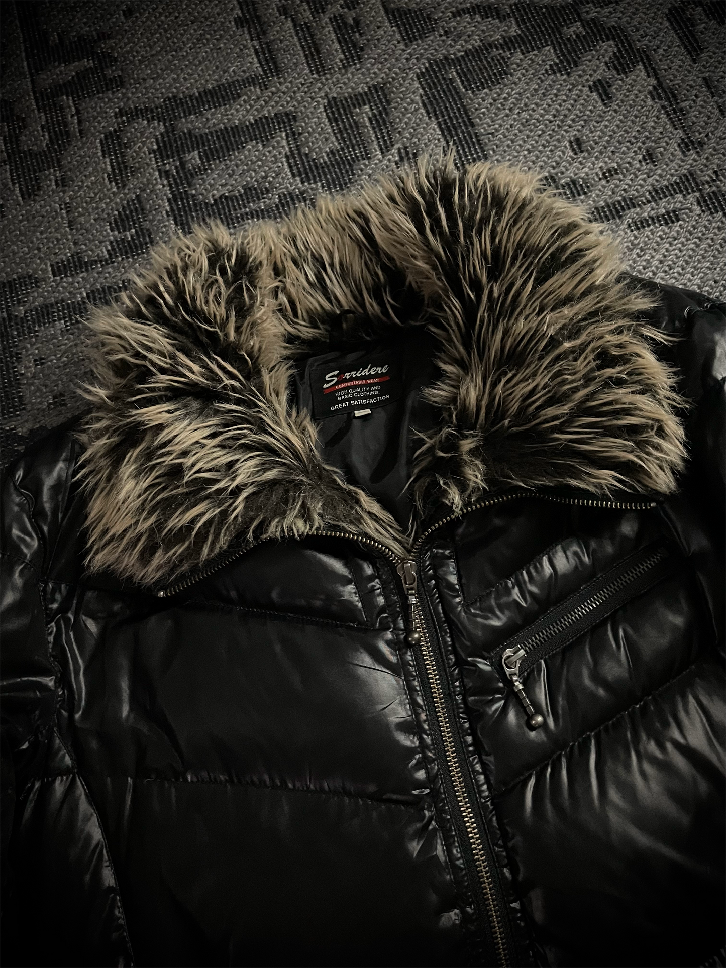 Sorridere Fur Puffer Down Jacket