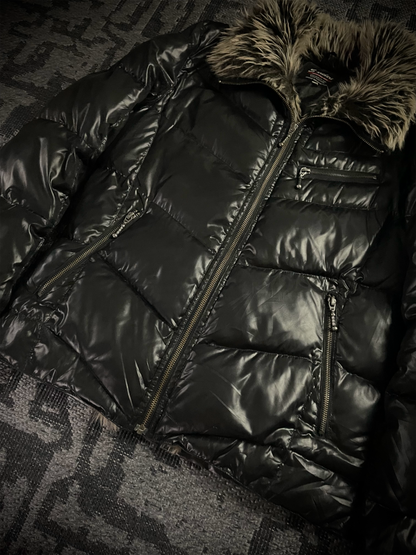 Sorridere Fur Puffer Down Jacket