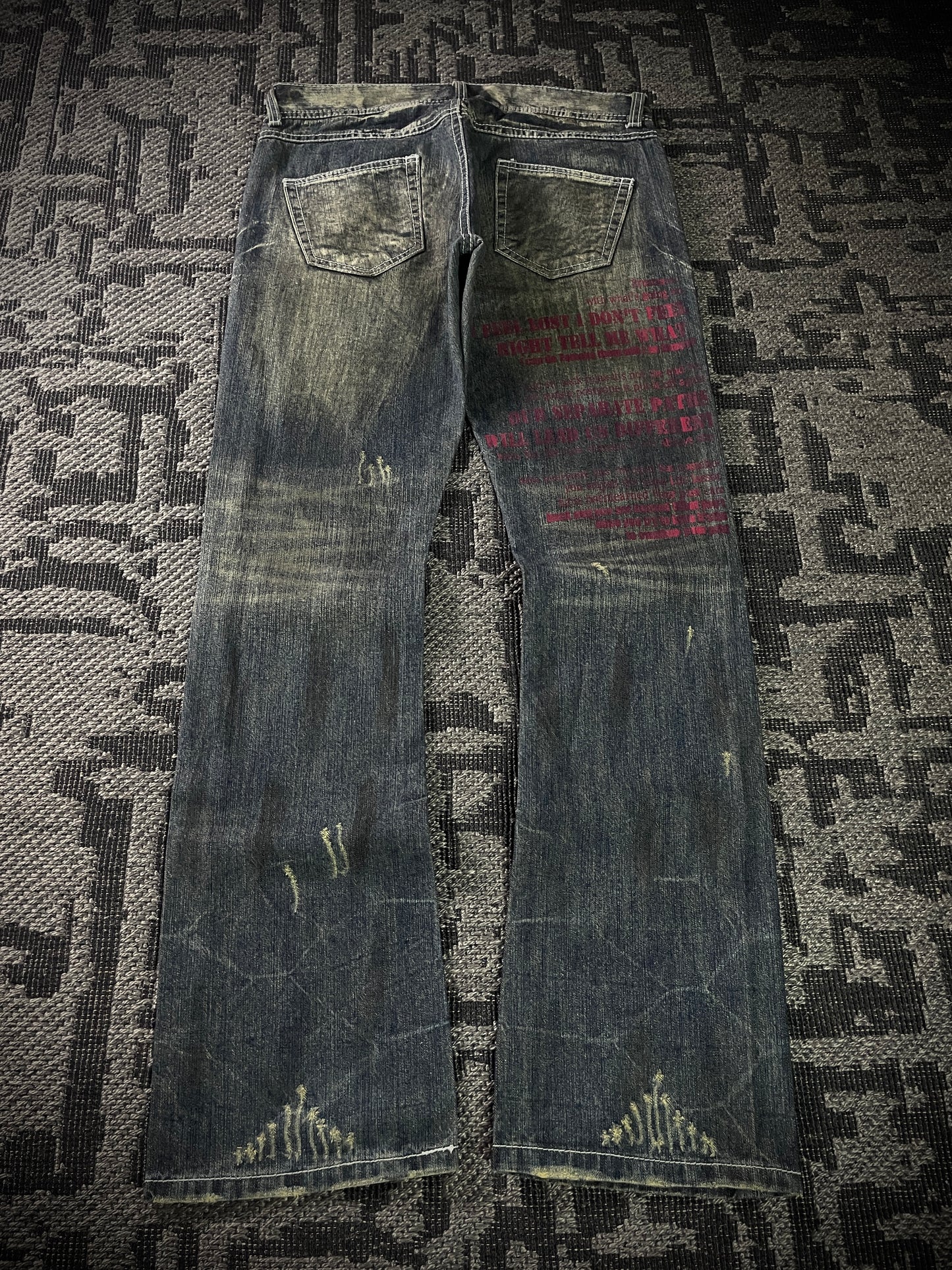 In the attic Patch Boot Cut Jeans