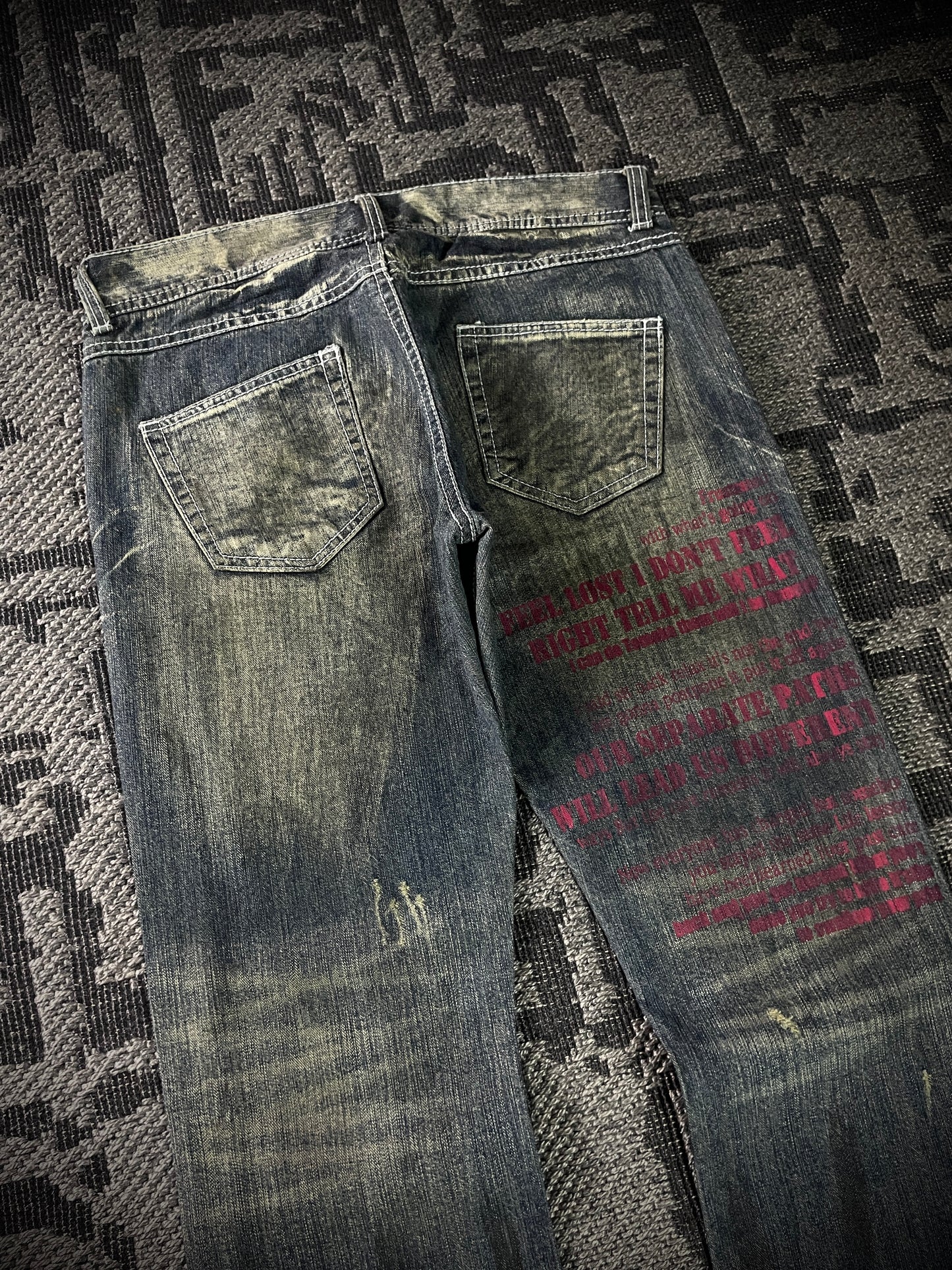 In the attic Patch Boot Cut Jeans